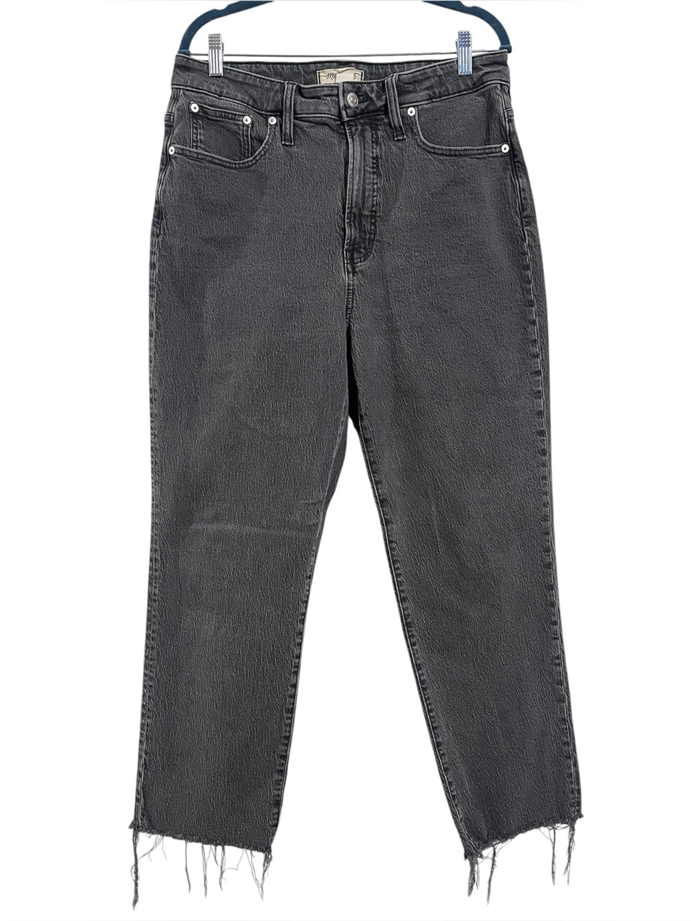 Madewell Black Curvy Perfect Vintage Straight Jean Sz 31